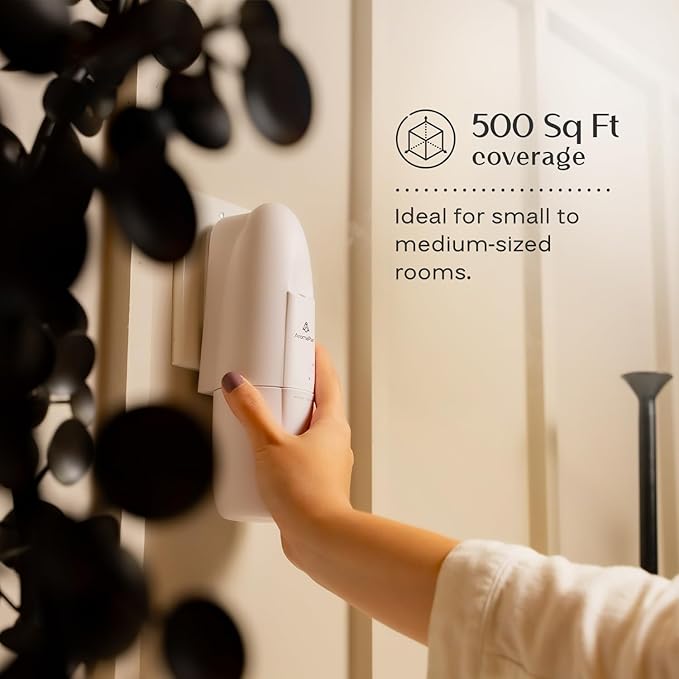 AromaPlan Authentic 2025 Upgraded Plug in Waterless Diffuser (2 Fragrances Included) -Cold Air & Nanotechnology Diffusers for Home & Office- Silent Wall Diffuser Plug in (1 Device +2 Scents)-CubbioJoy