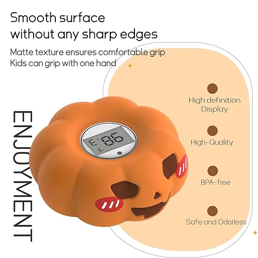 Baby Water Thermometer for Bath Tub Safety - Room & Bath Thermometer for Infants with Temperature Warning - Floating Bathing Toy Gift for Toddlers Newborn Girls Boys-CubbioJoy