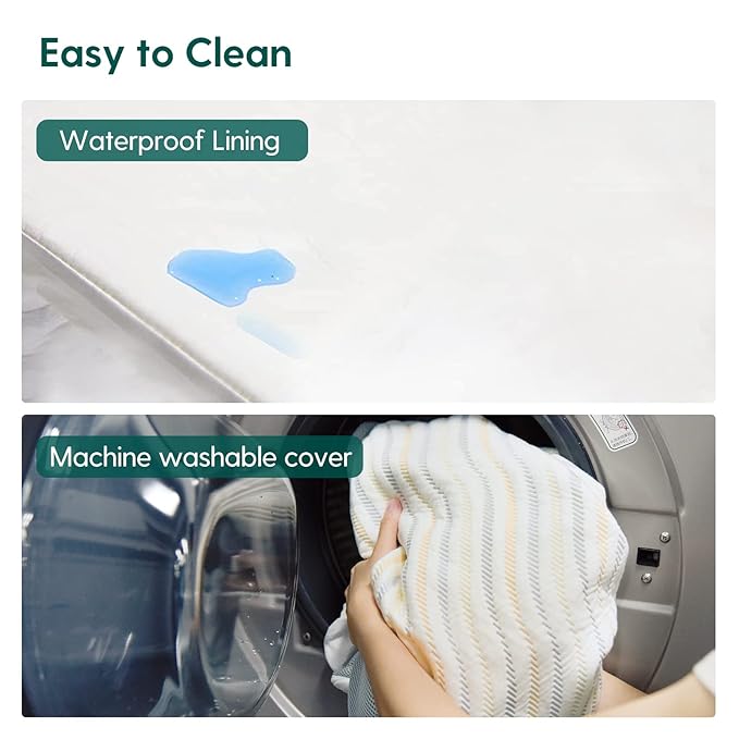 BABELIO Biobased Crib and Toddler Mattress Dual-Sided, CertiPUR-US, Removable Waterproof and Machine-Washable Cover, 52"x27.5"x5"-CubbioJoy