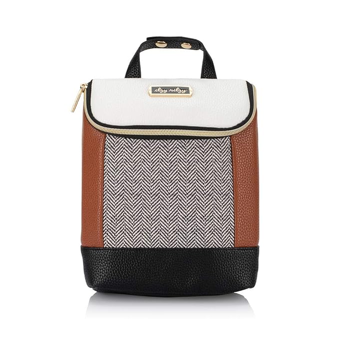 Itzy Ritzy Insulated Bottle Bag – Keeps Bottles Warm or Cool - Holds 3 Bottles & Features Interior Pocket For Ice Pack (Not Included), Coffee and Cream-CubbioJoy