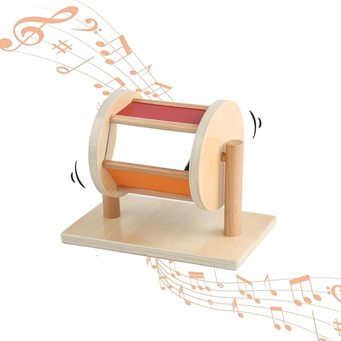 Adena Montessori Full-Size Spinning Drum Montessori Toys for Infant 6 - 12 Months 1 Year Old Babies Toddlers (Typical)-CubbioJoy