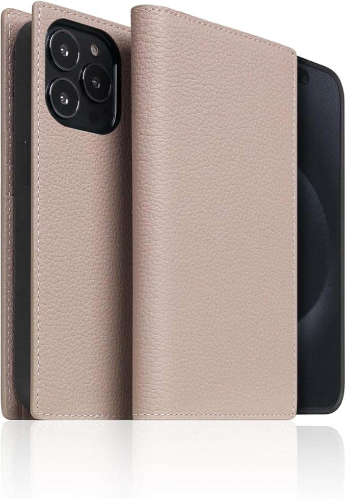 D8 Full Grain Leather Wallet Case for iPhone 15 Pro - [2-in-1] Handcrafted Detachable Diary Style with Magnetic MagSafe Back Cover, Gift Box Included (Light Cream)-CubbioJoy