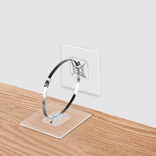 Adhesive Furniture Wall Anchors (10 Pairs 20 Packs), Vinkqiado Anti Tip Furniture Safety Straps for Baby Proofing, Secure Bookcase Dresser Shelf Cabinet to Wall for Child-CubbioJoy