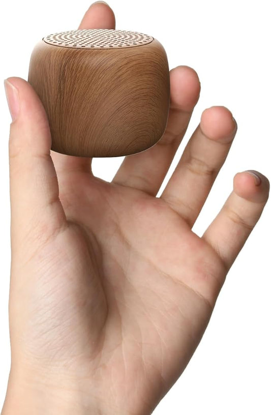 Babelio White Noise Sound Machine for Adults Kids Baby, Mini, 15 Non-looping Sounds, Timer, Memory Function, Easy to Pocket and Travel Wood Grain-CubbioJoy