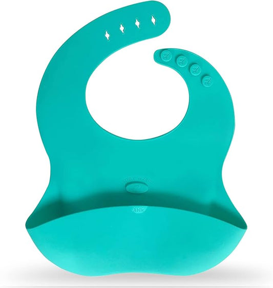 Abiie Ruby Wrapp Silicone Bibs for Babies with Front Pocket - Waterproof Bib - Stain Resistant - Silicone Toddler Bibs-CubbioJoy