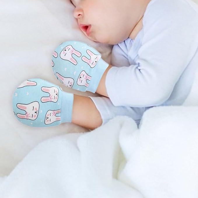 Baby Mittens No Scratch Mittens Infant Soft Gloves Mittens for 0-6 Months Boys Girls-CubbioJoy