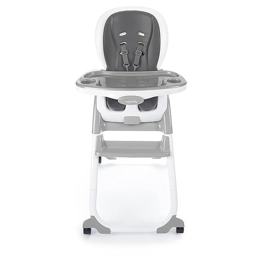 Ingenuity SmartClean Trio Elite 3-in-1 Convertible Baby High Chair, Toddler Chair, and Dining Booster Seat, For Ages 6 Months and Up, Unisex - Slate-CubbioJoy