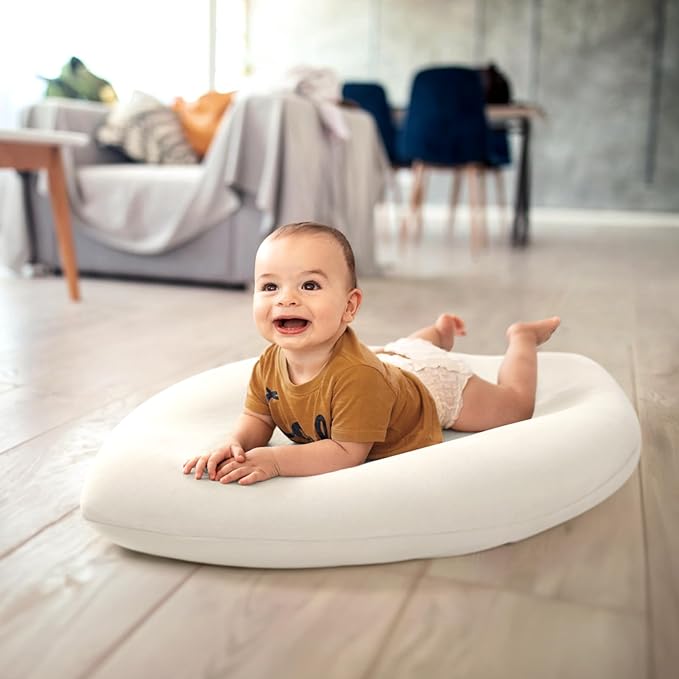 Baby Lounger Cover: Skin-Friendly & Breathable Slipcover for Lounging & Playtime - Snug Fit & Zipper-Free for Safty Daily Homeuse - Must Have for New Parents-CubbioJoy
