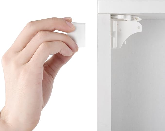 2 Pack Vmaisi Magnetic Cabinet Locks Keys - Extra Stronger Baby Proofing Magnet Drawer Replacement Keys (2)-CubbioJoy