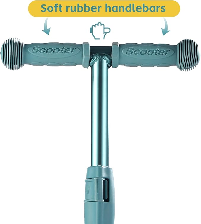 3 Wheel Scooter for Kids Ages 6-12,Kids Scooter with Light Up Wheels, Sturdy Deck Design, and 4 Height Adjustable Suitable for Kid Ages 3-12-CubbioJoy