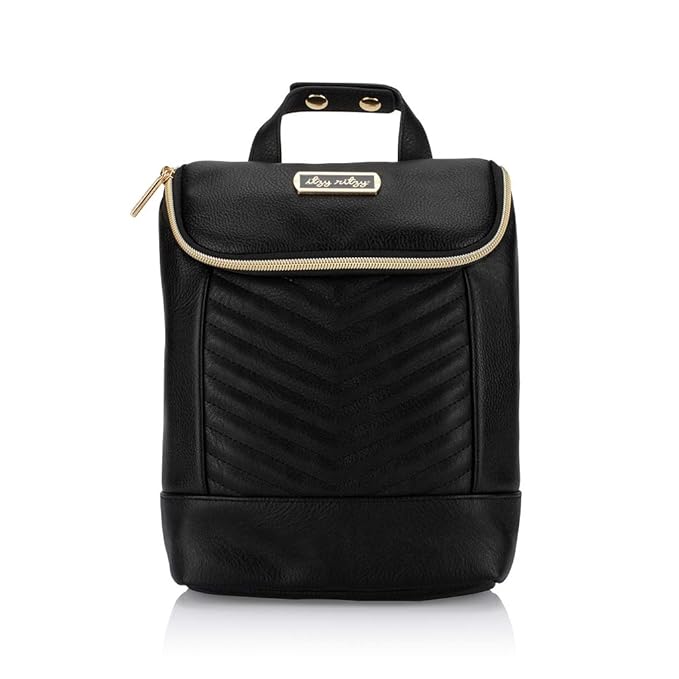 Itzy Ritzy Insulated Bottle Bag – Keeps Bottles Warm or Cool - Holds 3 Bottles and Features Interior Pocket For Ice Pack (Not Included), Jetsetter-CubbioJoy