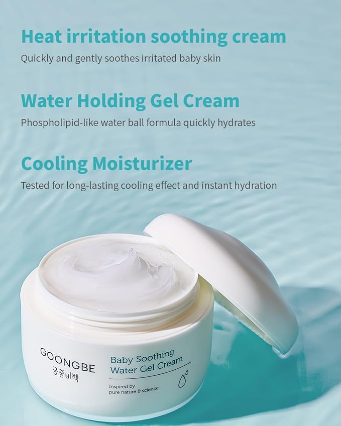 Baby Easy Wash Sun Lotion SPF 30 & Soothing Water Gel Cream - Korean Zinc Oxide Mineral Sunscreen & Cooling Moisturizer - Vegan Hypoallergenic for Ages 0-3, Lotion 2.11oz & Gel Cream 3.38oz-CubbioJoy