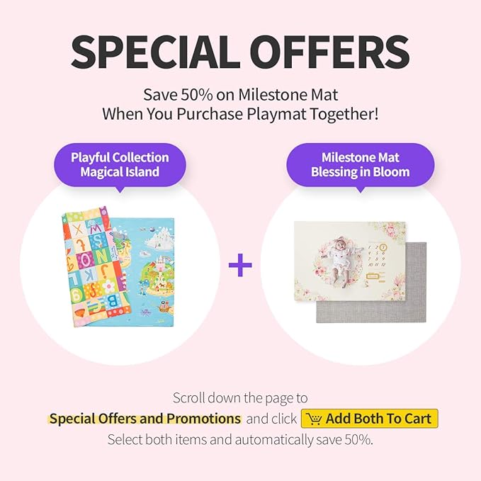 Baby Care Play Mat (Large, Playful - Magical Island) 82'' x 55'' Original One-Piece Reversible Rollable Waterproof Play Mat for Infants, Babies, Toddler, and Kids-CubbioJoy