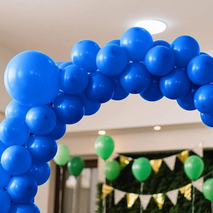 140pcs Dark Blue Round Balloons Different Sizes 18 12 10 5 Inch Latex Balloons for Arch Decoration Party Balloon Kit for Graduation Birthday Party Wedding Balloon Baby Shower Decoration-CubbioJoy
