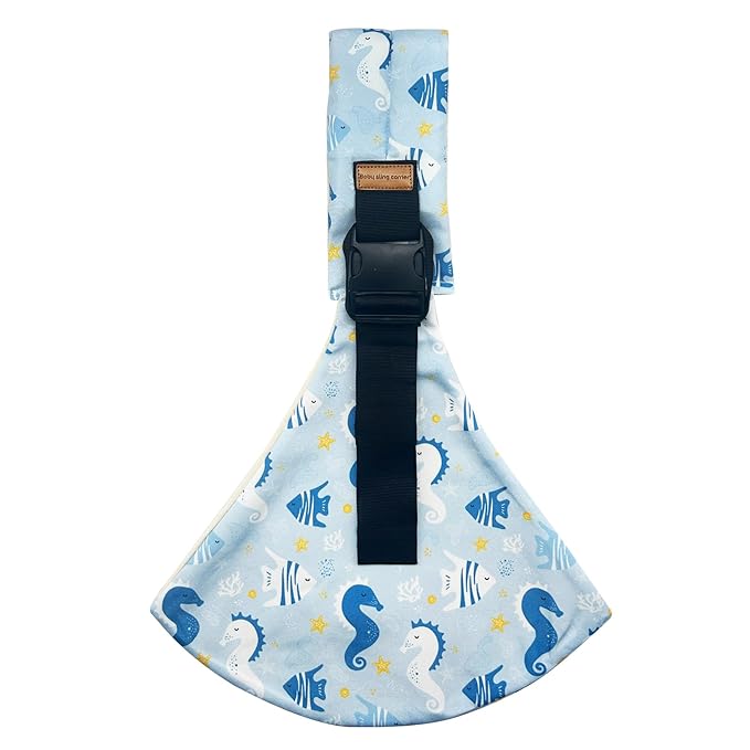 Baby Sling Carrier,Baby Sling,Toddler Carrier,Adjustable and Non-Slip Hip Seat Carriers Carrying 10-30 lbs(Ocean)-CubbioJoy