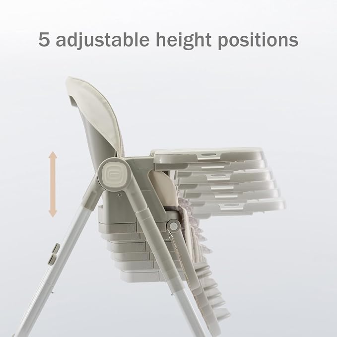 6 in 1 Convertible High Chairs for Babies and Toddlers,Portable High Chair with Dishwasher Tray and 4 Wheel,Booster Seat for Dining Table,Foldable Toddle and Baby Feeding Highchair (White)-CubbioJoy