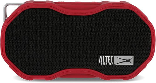Altec Lansing Baby Boom XL - Waterproof Bluetooth Speaker, Wireless & Portable Speaker for Travel & Outdoor Use, Deep Bass & Loud Sound, 1 Pack, Red-CubbioJoy