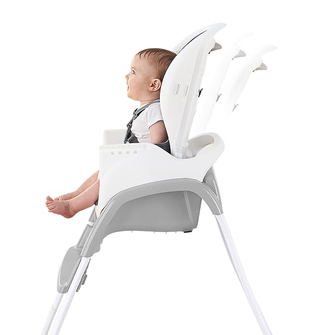 Ingenuity SmartClean Trio Elite 3-in-1 Convertible Baby High Chair, Toddler Chair, and Dining Booster Seat, For Ages 6 Months and Up, Unisex - Slate-CubbioJoy