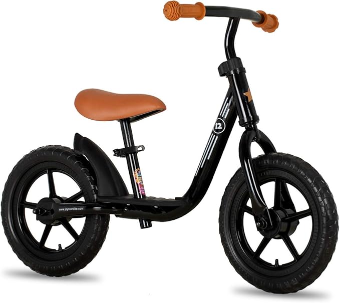 JOYSTAR 10"/12" Toddler Balance Bike for Girls & Boys, Ages 18 Months to 5 Years, Kids Push Bike with Footrest & Adjustable Seat Height, First Birthday Gifts for 2-5 Boys Girls-CubbioJoy