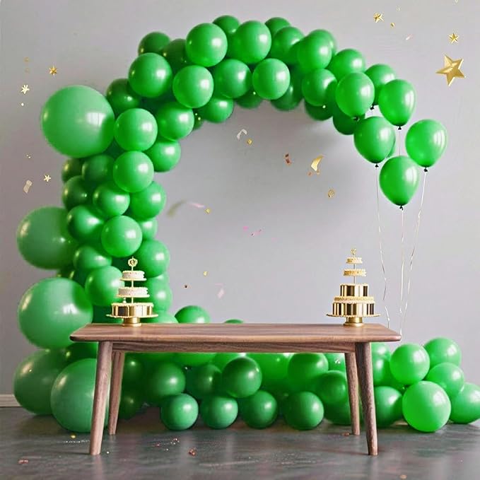 140pcs Dark Green Round Balloons Different Sizes 18 12 10 5 Inch Latex Balloons for Arch Decoration Party Balloon Kit for Graduation Birthday Party Wedding Balloon Baby Shower Decoration-CubbioJoy