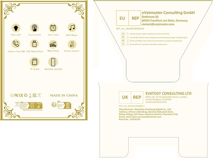 Alarm Clock Bluetooth Speaker, Night Light White Noise Machine Touch Bedside Lamp with Alarm Clock for Kids Multi-Color Changing Night Light Xmas Gifts for Teenage Girls Boys Women Teen Girl Gifts-CubbioJoy