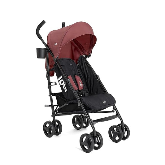 Joie Tansy Umbrella Stroller – Lightweight, Compact Folding with Multi-Position Recline – Travel-Friendly Stroller (Crimson)-CubbioJoy