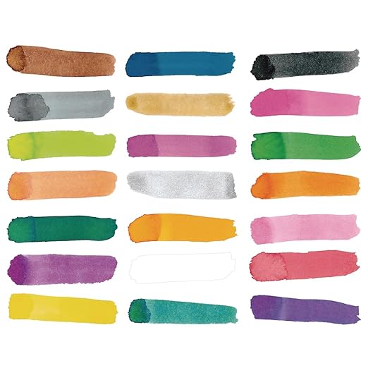 Colorations Liquid Watercolor Paints 8 oz. Bottles Classroom Supplies for Arts and Crafts Multicolor Variety Pack (Pack of 21)-CubbioJoy