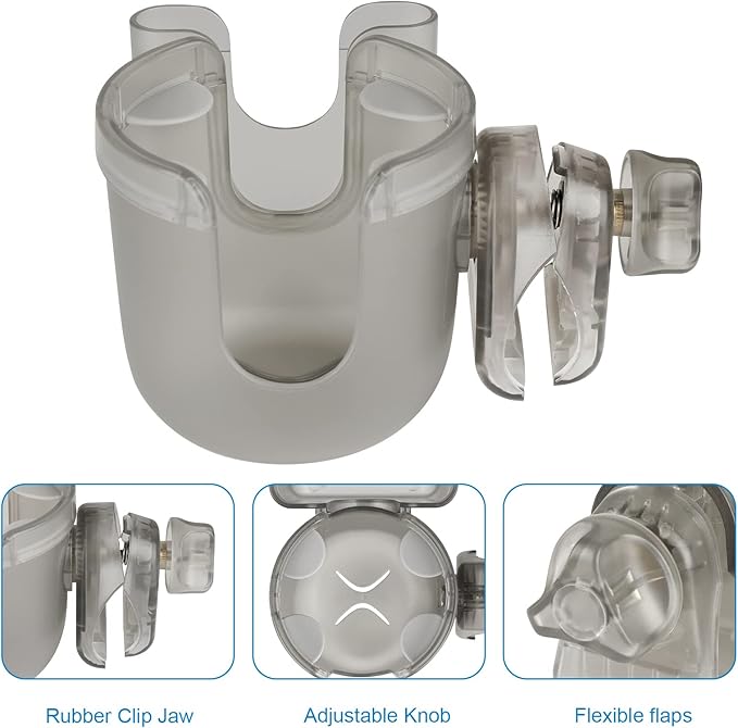 Accmor Stroller Cup Holder with Phone Holder, Bike Cup Holder, Universal Cup Holder for Uppababy Nuna Doona Strollers, 2-in-1 Cup Phone Holder for Stroller, Bike, Wheelchair, Walker, Scooter-CubbioJoy