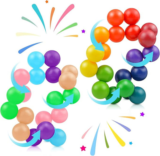 2PCS Autism Sensory Toys for Autistic Children, Sensory Fidget Toys for Kids Adults ,Autism Learning Materials ADHD Fidget Toys, Toddler Stocking Stuffers Present for Boys 3+ Year Old Age(D)-CubbioJoy