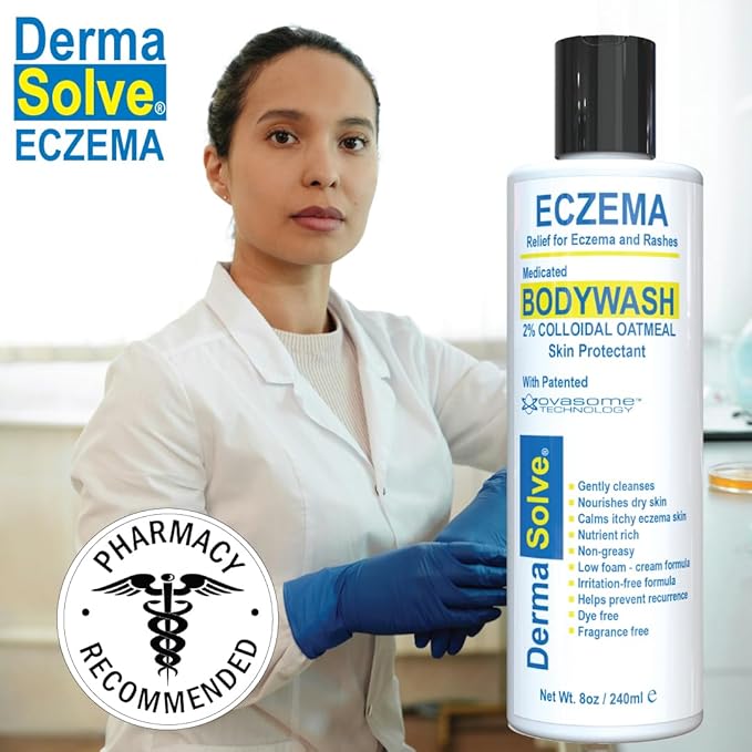 Dermasolve Eczema Relief Body Wash (2 Pack) | Protects, Moisturizes, and Repairs Skin - Kids, Babies & Adults - Steroid Free-CubbioJoy