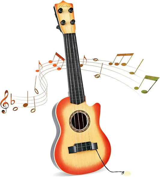 17inch Mini Guitar Toy, 4 Strings Guitar for Kids Musical Instrument Toys for Toddler Kids/Boys/Girls/Beginner.-CubbioJoy