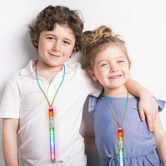 ArtCreativity Light Up Police Wands, Set of 12, Flashing LED Wand Sticks with Lanyards, Thrilling Light Show, Batteries Included, Birthday Party Favors, Carnival Prize, Goodie Bag Fillers for Kids-CubbioJoy