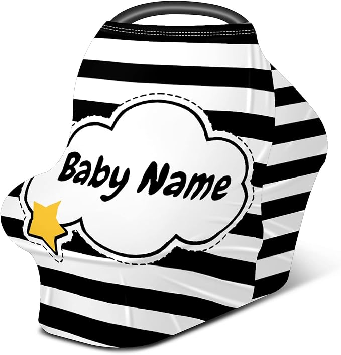 Baby Car Seat Stroller Cover Nursing Cover New Mom Breastfeeding Scarf Soft Stretchy Infant Carrier Cover Car Canopy Coverage-CubbioJoy