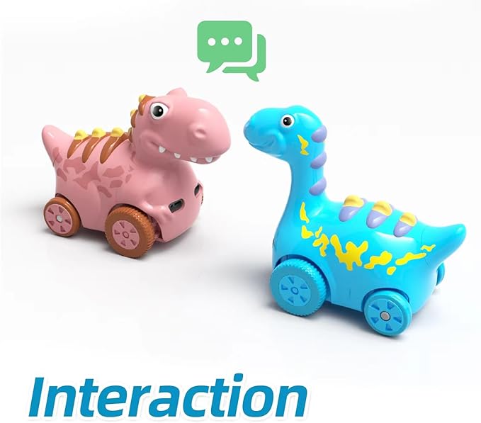 Interactive Musical Walking Following Dinosaur Toy, Rechargeable Sensory Music Development Toy, Fun Moving Toy for Kids Age 3,4,5 and Up-CubbioJoy