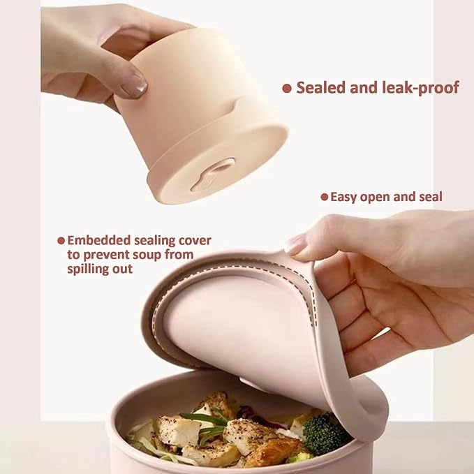 8.5oz Silicone Snack Containers for Kids, Reusable Small Containers with Airtight Lids, Silicone Baby Food Storage Jars, Freezer, Microwave and Dishwasher Safe, Perfect for Infant & Toddler - 4 Pack-CubbioJoy