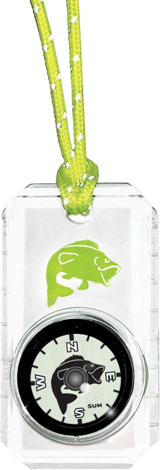 Big Discoveries Wildlife Compass for Kids - Children's Compasses for Camping, Hiking, and Exploring | Break-Away Neon Lanyard-CubbioJoy