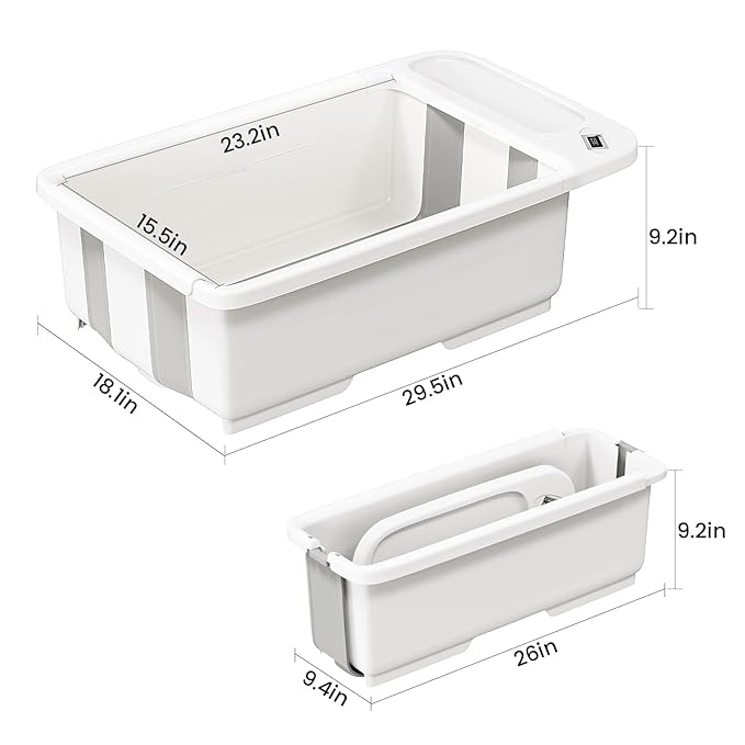 Collapsible Baby Bathtub with Smart Temperature Display, Portable Travel Bathtub, Ideal for 0-36 Months Infants-CubbioJoy