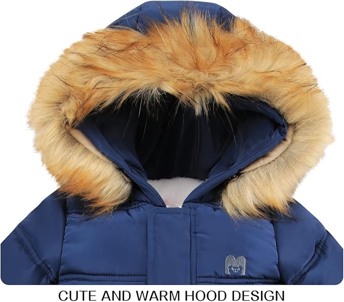 Baby Girl Winter Snowsuit Toddler Jacket Clothes For Boy Infant Jumpsuit Hoodied-CubbioJoy
