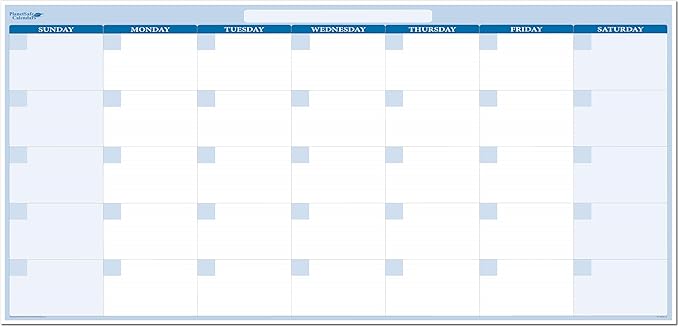 30-Day Horizontal Dry-wet erasable Wall Calendar 38" x 75" Sunday -Saturday-CubbioJoy