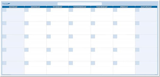 30-Day Horizontal Dry-wet erasable Wall Calendar 38" x 75" Sunday -Saturday-CubbioJoy