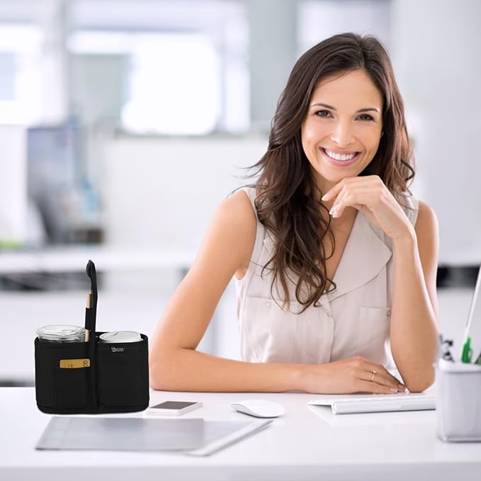 Beautyflier Drink Carrier with Handle for Delivery Reusable Insulated Coffee Cup Carrier Portable 2 Cup Holder with Handle Organizer Tote Bag for Hot & Cold Drinks-CubbioJoy