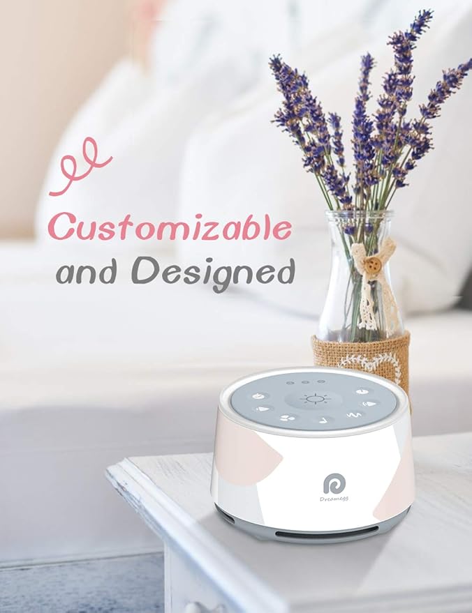 Dreamegg D1 Pro White Noise Sound Machine, 3-in-1 Baby Soother Sound Machine Separate Night Light, 29 HiFi Sounds, Noise Machine for Sleeping & Relaxation for Adults Baby Registry Gift (D1 Upgraded)-CubbioJoy