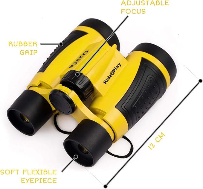 Adventure Kidz Outdoor Exploration Kit, Children’s Binoculars, Flashlight, Compass, Fox Whistle, Magnifying Glass, Backpack. Great Gift Set for STEM, Pretend Play, Ages 3+ Boys Girls-CubbioJoy