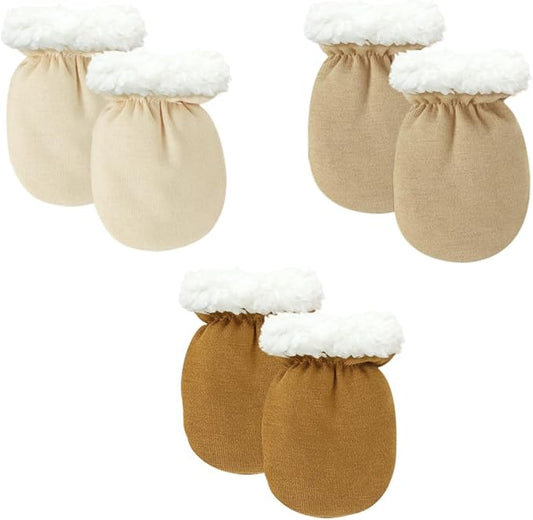 Cute Baby Mittens Newborn, No Scratch Baby Boy Mittens, Baby Girl Hat Gloves for Toddlers, Infant, Newborn-CubbioJoy