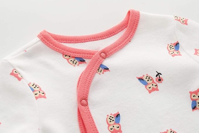 Kiddiezoom Baby and Toddler Boys'Snug Fit Footed One-Piece Romper Jumpsuit Cotton Cotton Footed Outfit-CubbioJoy