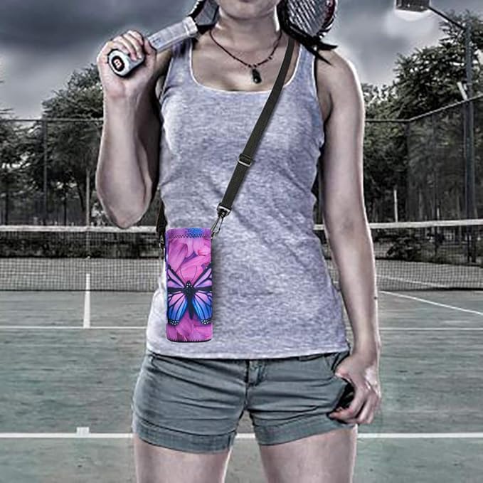 AUPET Water Bottle Carrier,Insulated Neoprene Water bottle Holder Bag Case Pouch Cover 1000ML or 750ML,Adjustable Shoulder Strap, Great for Stainless Steel and Plastic Bottles-CubbioJoy