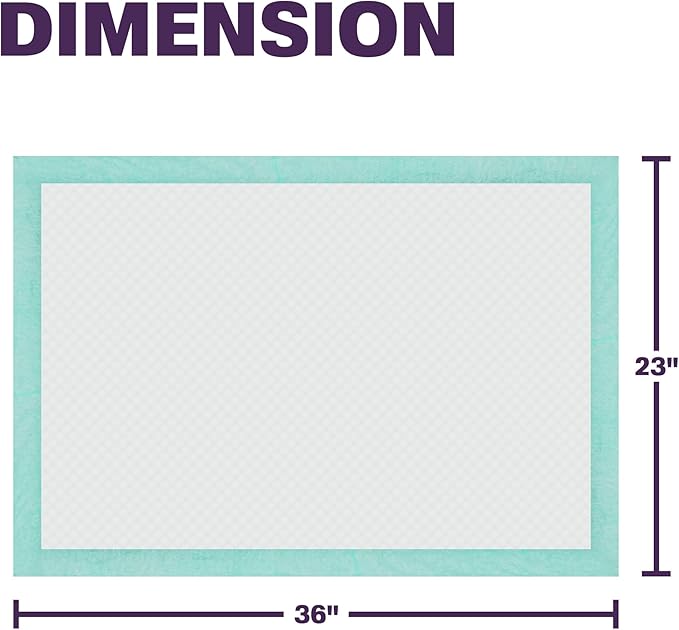 Disposable Bed Pads for Adults 23 x 36 (50 Count) - Super Absorbent and Waterproof - Incontinence Bed Pads, Chuck Pads, Chux Pads, Changing Pads for Baby, Pee Pads for Kids-CubbioJoy