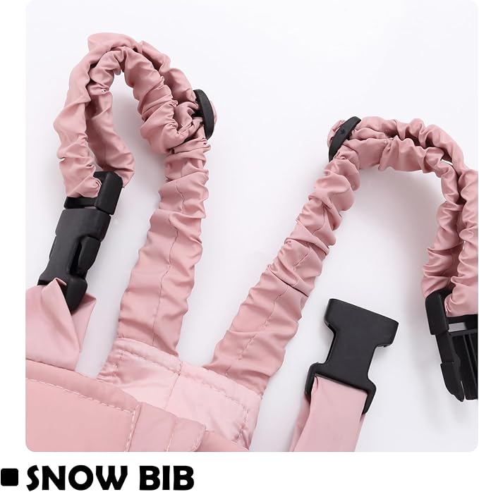 Baby Girl Winter Snowsuit Coat Boy Fur Snow Pants Bib Jacket For Toddler Clothes-CubbioJoy