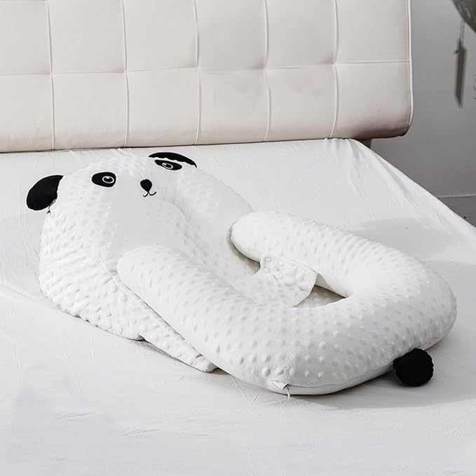 Infants Feeding Pillow, Infants Multifunctional Feeding Support Pillow 3 Piece Set, Infants Anti Breastfeeding Anti Choking Bed Medium Feeding Pillow, Travel Portable Removable Support Pillow, Cream-CubbioJoy