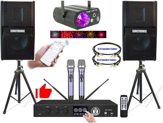 Complete Professional 3000W Digital Karaoke System W/HDMI, WiFi, Bluetooth, USB Recording Free Unlimited Songs-CubbioJoy